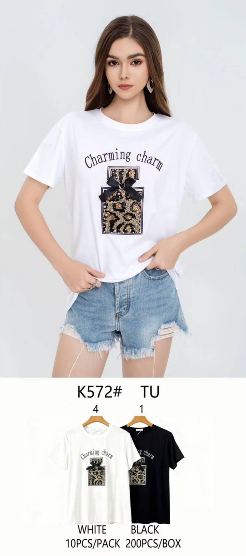 Bluzki damskie Roz Standard, Mix Kolor Paczka 10 szt